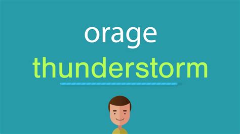 traduction orage en anglais|orage in french.